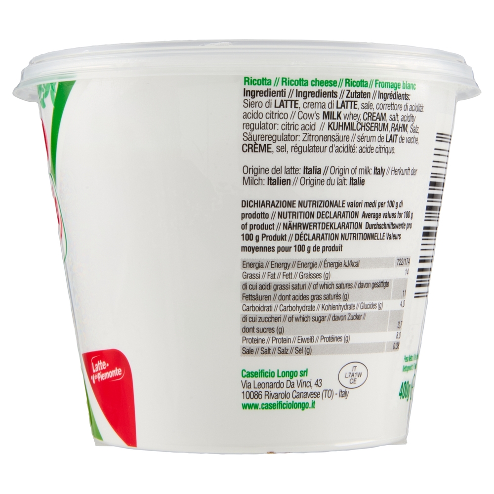 Caseificio Longo Ricotta del Boscaiolo 400 g